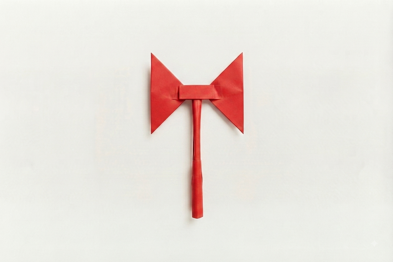 Paper Axe (red)