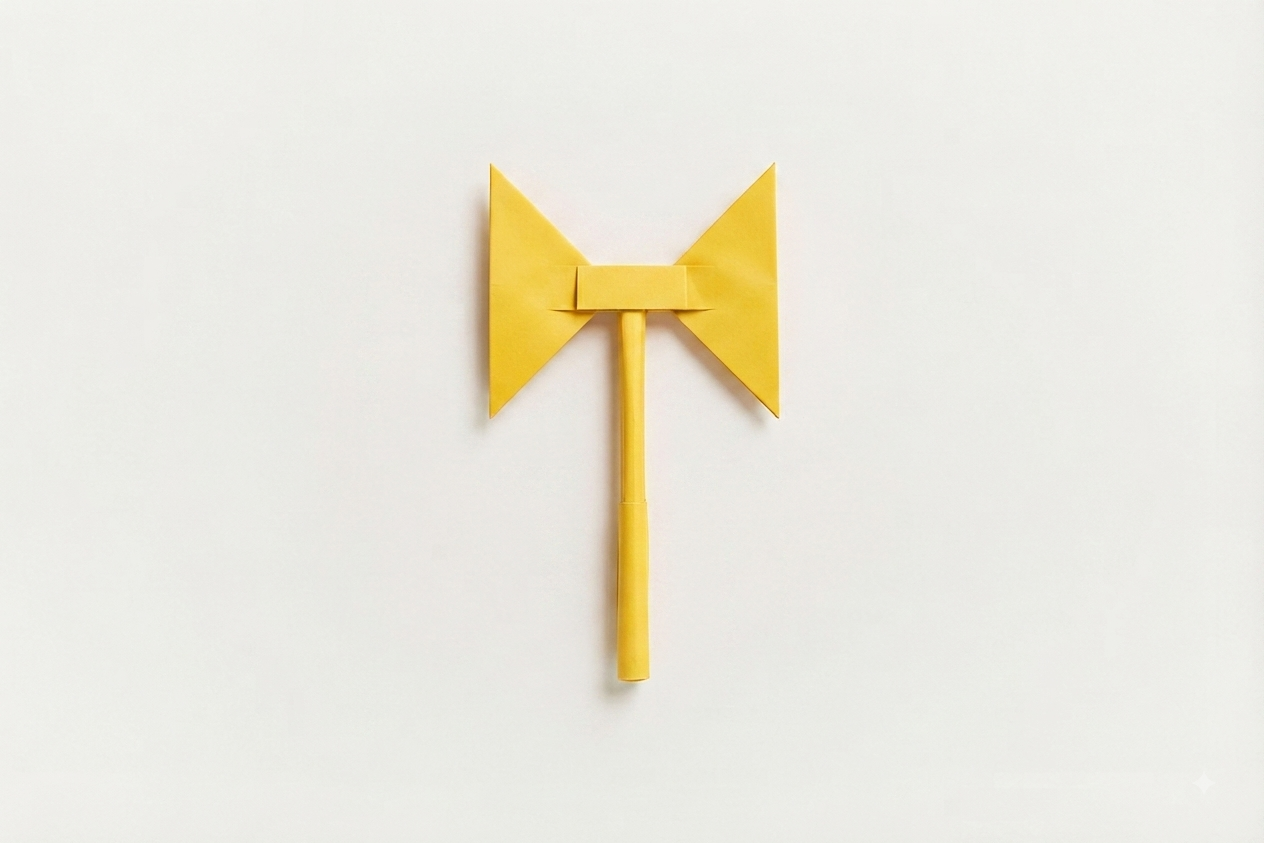 Paper Axe (Yellow)