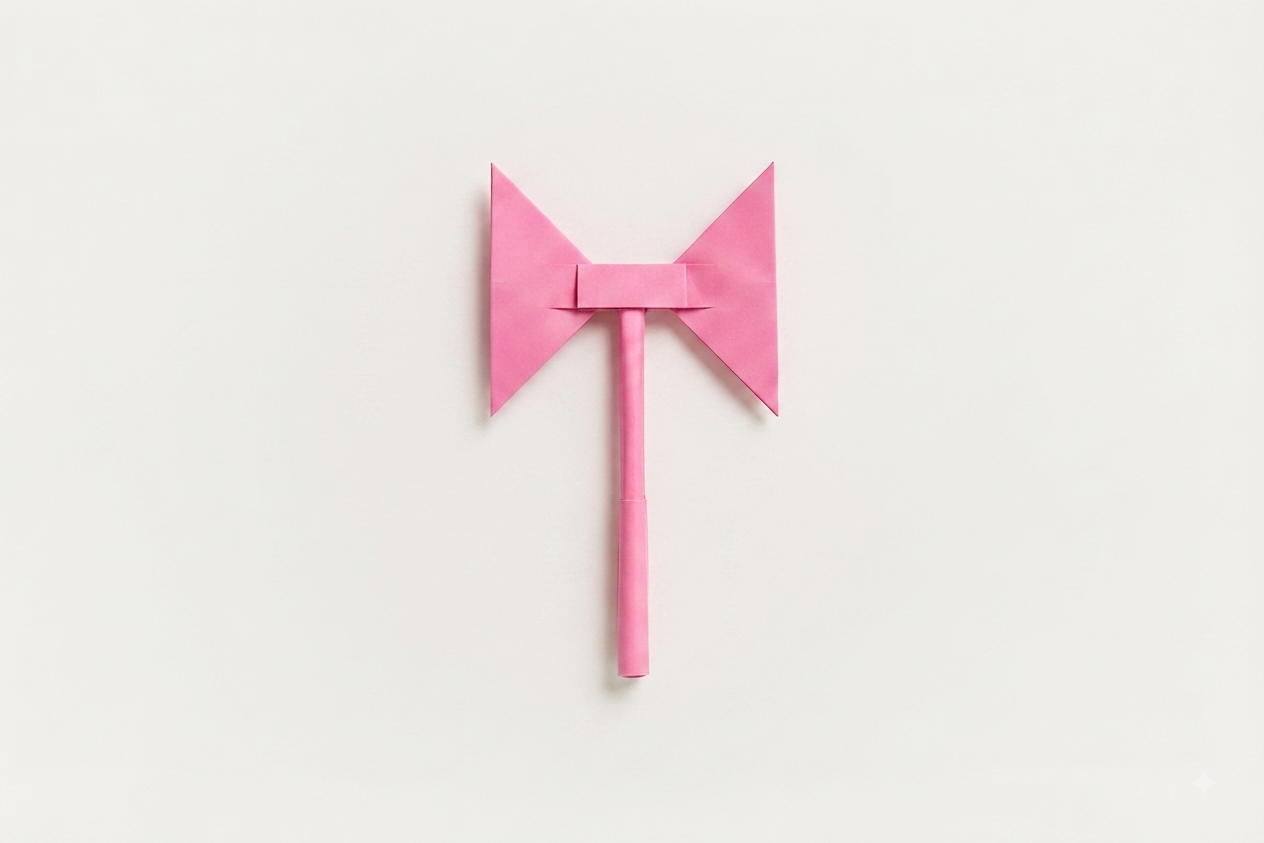 Paper Axe (Pink)