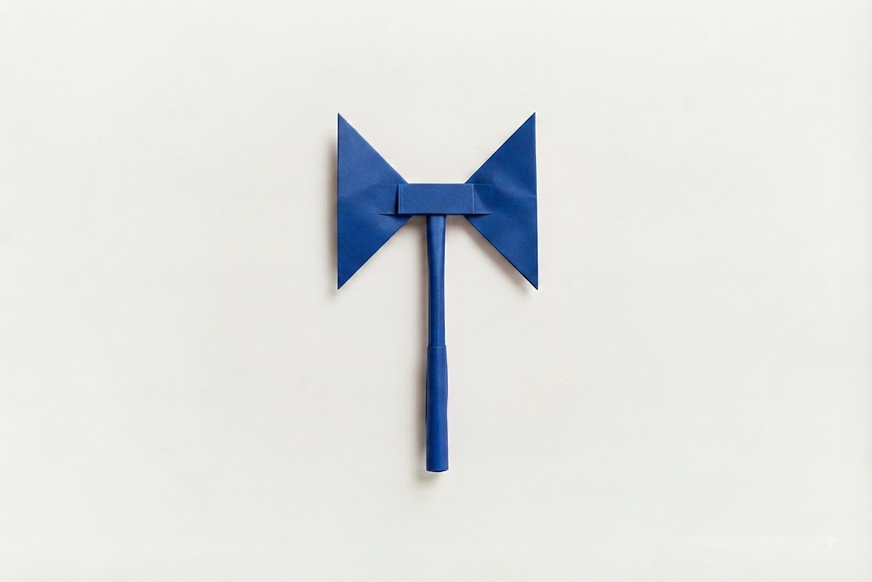 Paper Axe (DarkBlue)